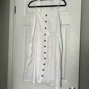 Universal Thread XXL White Linen Blend Dress